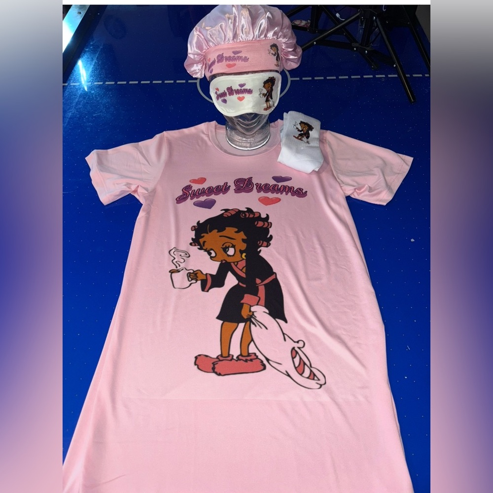 African american Betty Boop pj set